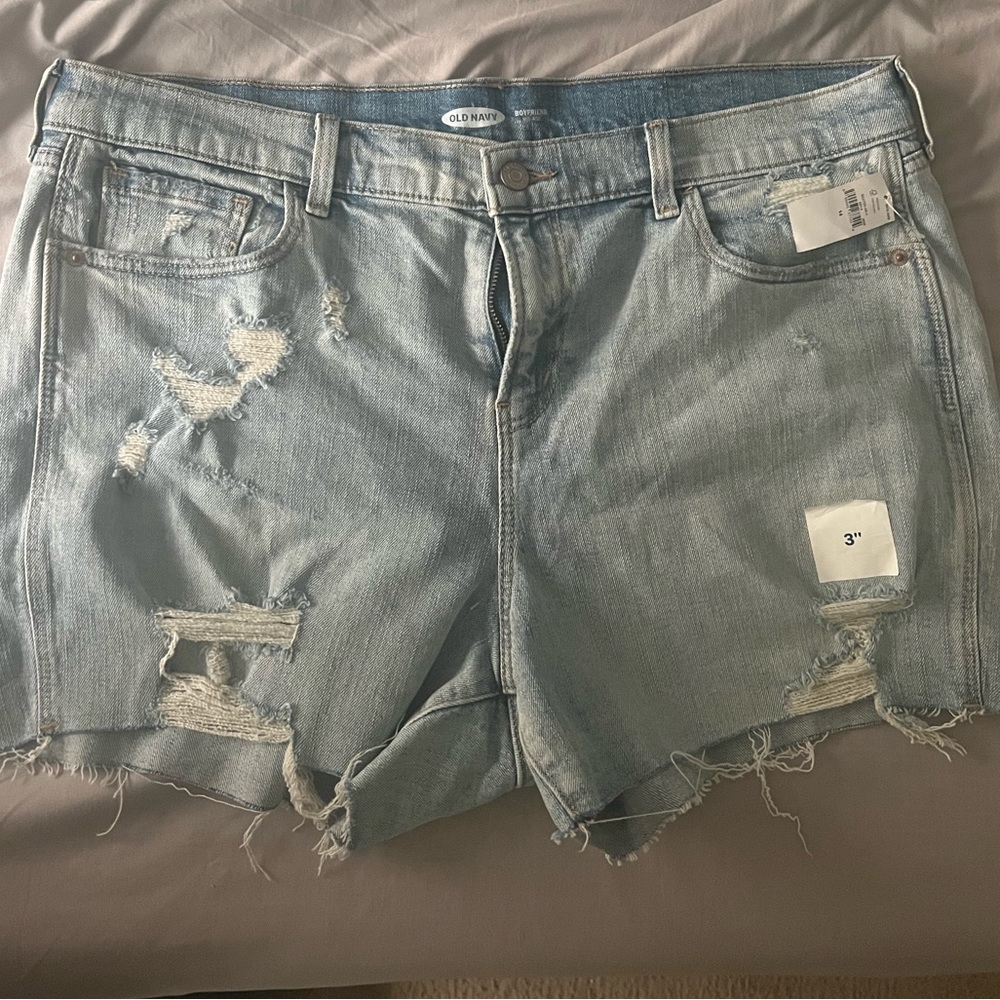 Old Navy boyfriend denim shorts size 14